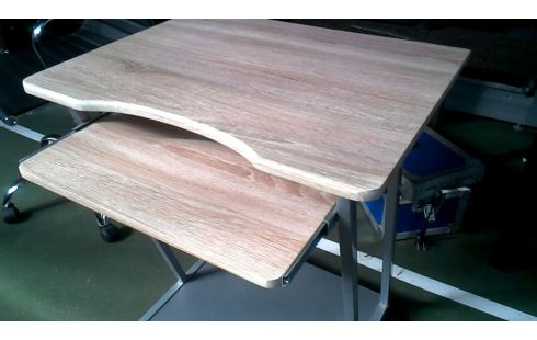 BUREAU CHENE CERUSE LOOK GRIS METAL, , MOBILE