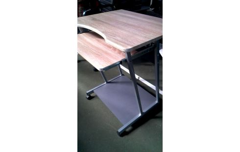 BUREAU CHENE CERUSE LOOK GRIS METAL, , MOBILE