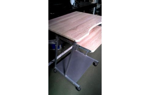 BUREAU CHENE CERUSE LOOK GRIS METAL, , MOBILE