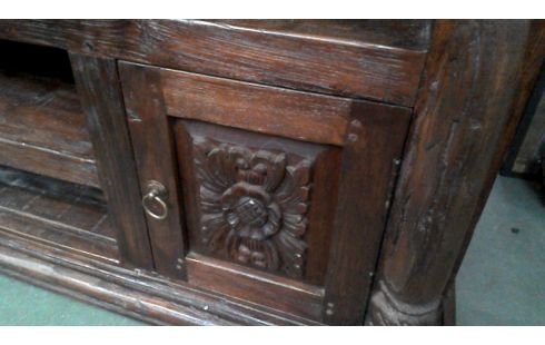 TV-MEUBEL MASSIEF TEAK OOSTERS 2 DEUREN