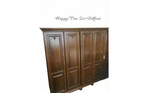 KLEIDERSCHRANK 1 EICHE 5 TÜREN