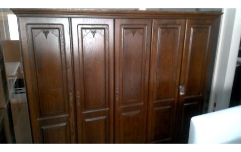 KLEIDERSCHRANK 1 EICHE 5 TÜREN