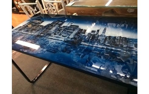 BUREAU VERRE NEW YORK 120CM