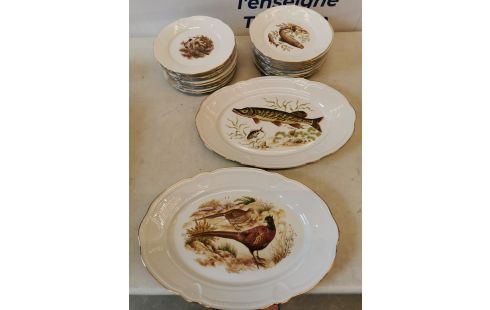 SERVICE PORCELAINE DE LIMOGES 25 PCS