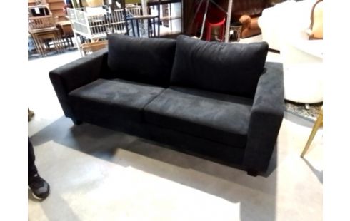 CANAPE NOIR TISSUS VILLA MARIA