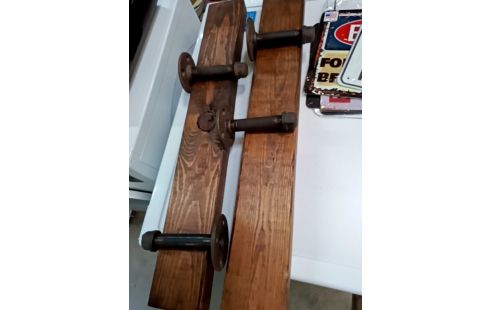 ETAGERE MURALE BOIS MÉTAL