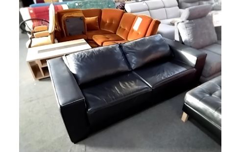 CANAPE CUIR NOIR