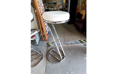 TABOURET DE BAR PVC BLC