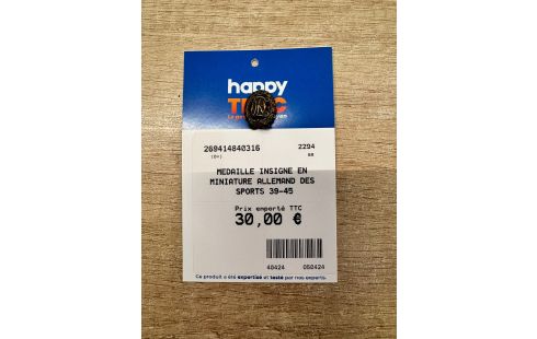 MEDAILLE INSIGNE EN MINIATURE ALLEMAND DES SPORTS 39-45