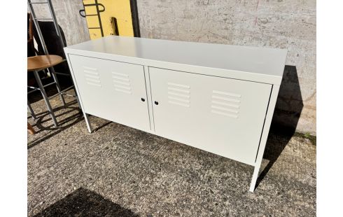 MEUBLE TV IKEA MÉTAL BLANC +clé