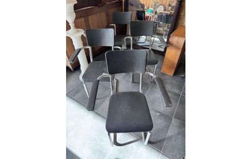 FAUTEUIL DE BUREAU TUBAX EN LOT DE 4