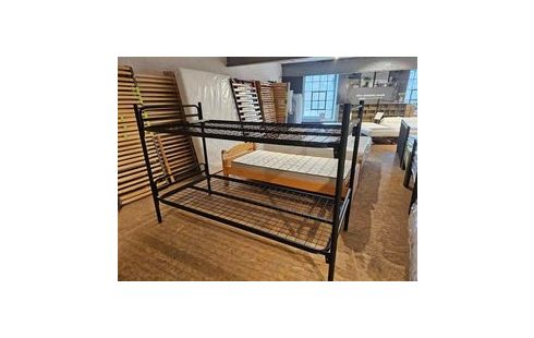 LIT SUPERPOSÉ METAL NOIR