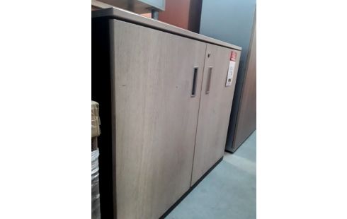 MEUBLE DE BUREAU DECO CHENE CLAIRE 2P + CLE .