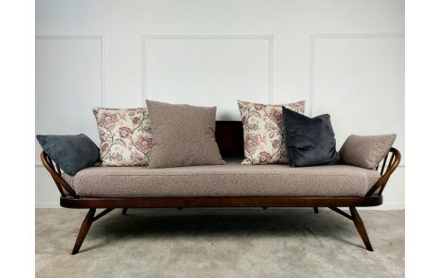 CANAPE SPLENDIDE ET EXTRÊMEMENT RARE DAYBED MODELL 355 PAR LUCIAN ERCOLANI POUR ERCOL. ANGLETERRE VERS 1960