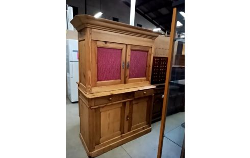 BUFFET DE CUISINE PIN MASSIF CIRÉ CLÉ OK