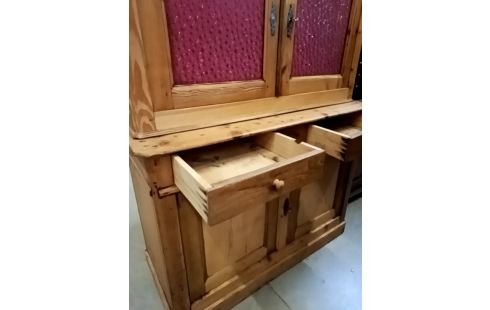 BUFFET DE CUISINE PIN MASSIF CIRÉ CLÉ OK