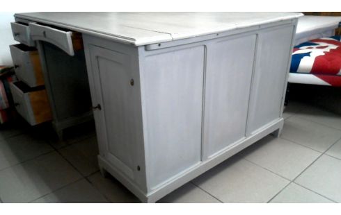 BUREAU GRIJS 1 DEUR 4 LADEN GROOT MODEL