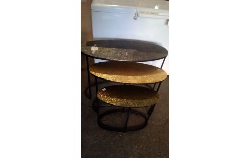 TABLES GIGOGNES OVALES SOPHIE "ALU"