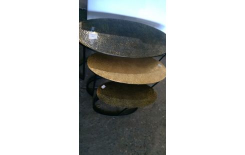 TABLES GIGOGNES OVALES SOPHIE "ALU"