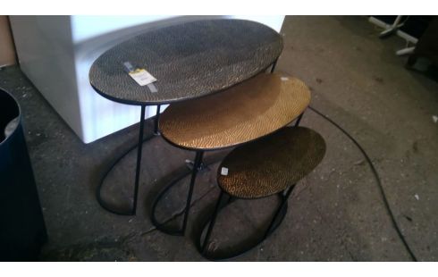 TABLES GIGOGNES OVALES SOPHIE "ALU"