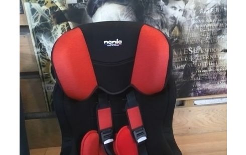 SIEGE AUTO NANIA ISOFIX NOIR ET ROUGE