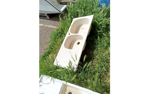 EVIER DOUBLE BAC ST GRES