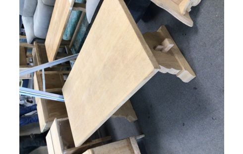 TABLE DE SALON CHÊNE MASSIF AEROGOMME