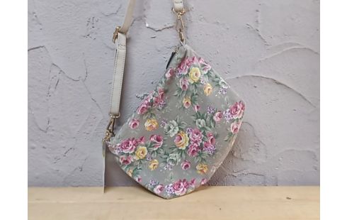 SAC BANDOULIERE TISSU FLEURI