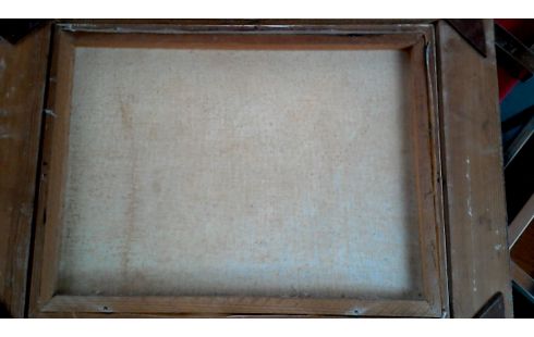 SCHILDERIJ BRUGGE KADER VERGULD GESIGNEERD MARC