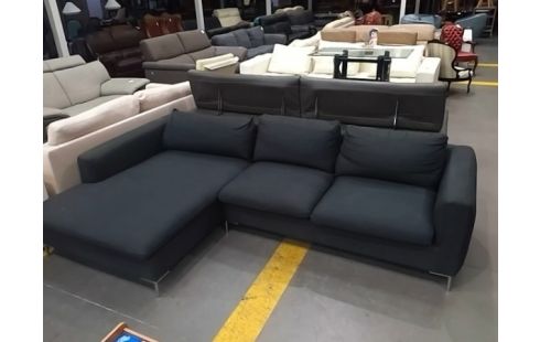 CANAPE D'ANGLE GRIS ANTHRACITE