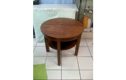 COUCHTISCH HOLZ RUND 2-EBENEN