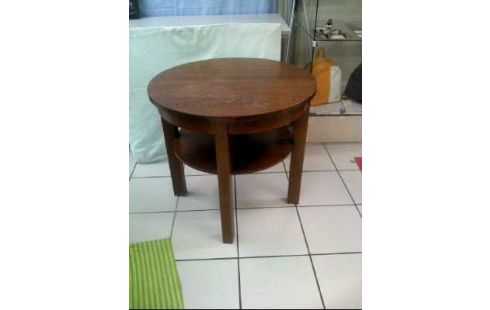 COUCHTISCH HOLZ RUND 2-EBENEN