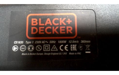KETTINGZAAG ELEKTRISCH BLACK EN DECKER CS1835