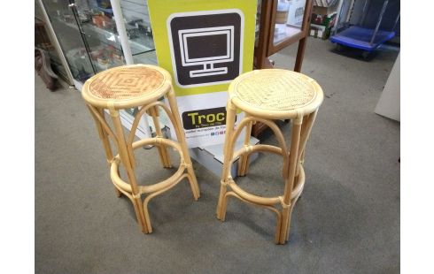 TABOURET DE BAR ROTIN