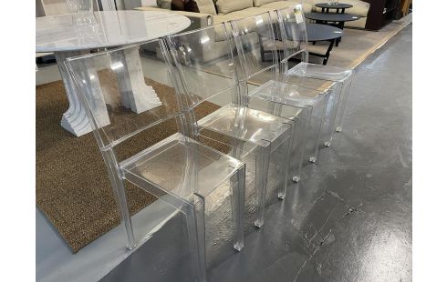 CHAISE KARTELL LA MARIE DESIGN STARCK LE LOT DE 4