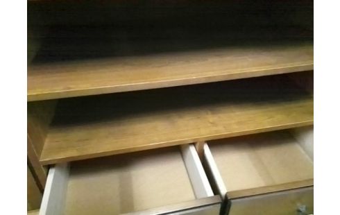 MEUBLE TV BOIS 1P 2T