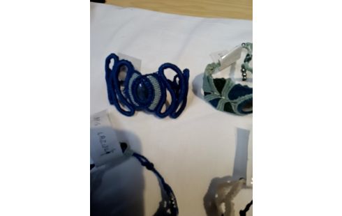 BRACELET MACHETTE PIERRE ET MACRAMÉ