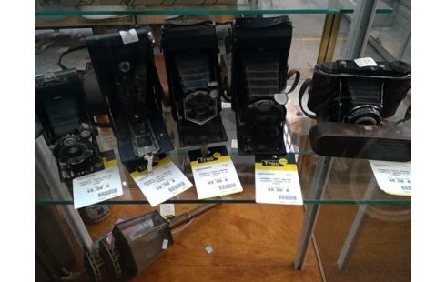 APPAREIL PHOTO ANCIEN SOUFFLET +RUSSE A LA PIECE