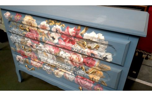 FRISIERKOMMODE, , NÄHSCHRÄNKCHEN HELL BLAU 3 SCHUBLADEN