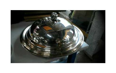 FUENTE, , CAMPANA METAL PLATEADO