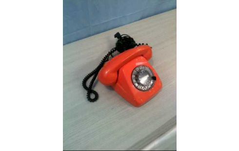 TASTENTELEFON ALT ORANGE DREHSCHEIBE