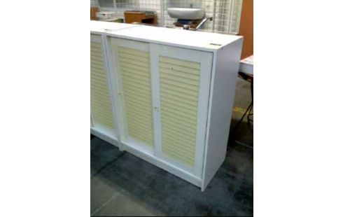 KOMMODE HOLZ FURN. 2-SCH-TÜREN WEISS