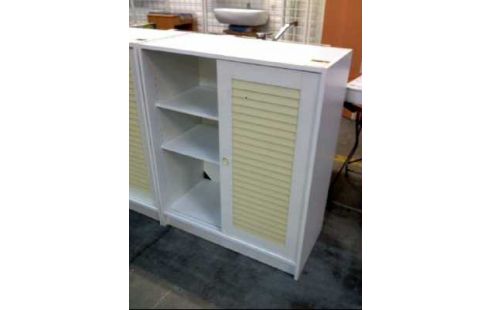 KOMMODE HOLZ FURN. 2-SCH-TÜREN WEISS