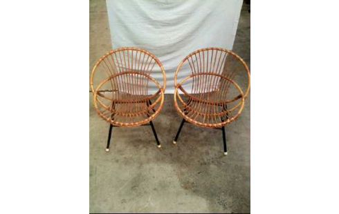 STUHL 2ER-SET RATTAN