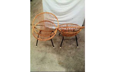 STUHL 2ER-SET RATTAN