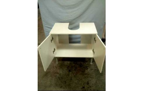 WASCHBECKEN- UNTERSCHRANK HOLZ WEIß