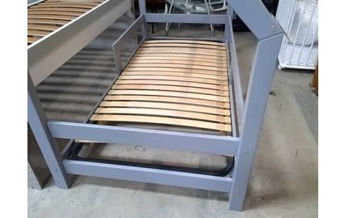 LIT CABANE + SOMMIER EL L'ETAT 90X190