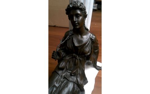 ESTATUA GODIN BRONCE MÁRMOL