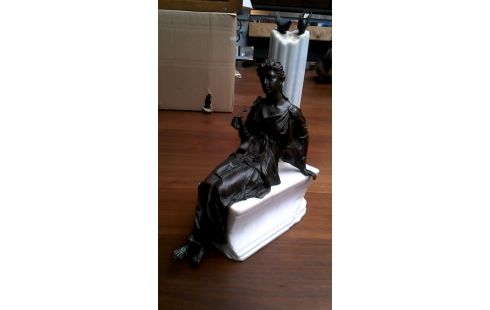 ESTATUA GODIN BRONCE MÁRMOL