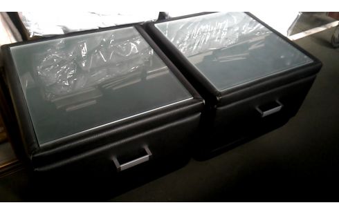 NACHTTISCH SCHWARZ KUNSTLEDER 1 SCHUBLADE ZOPF EIS DAS STÜCK